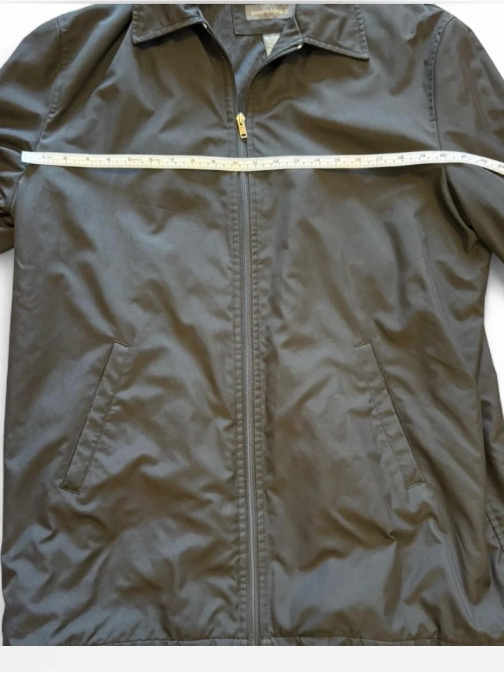Banana Republic Black Men's Zip-Front jacket